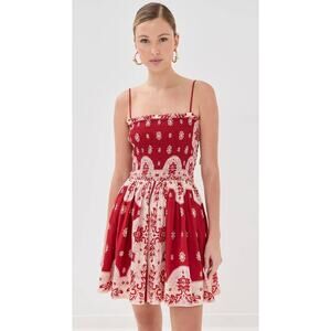 Alix of Bohemia Merida Bandana dress in Red Lava M	NWT Festival  Boho Chic